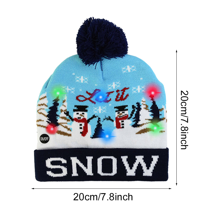 Christmas Hat Santa Claus Hat with Light
