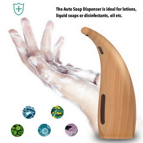 Home Automatic Touchless Inductive Hands Free Standing Sensor Liquid Foam Soap Dispenser 