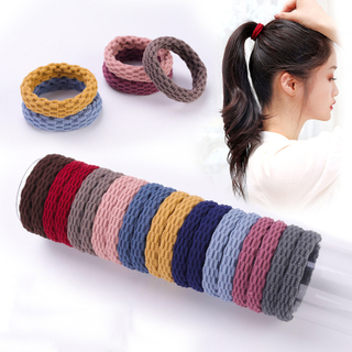10PCS Women Girls Simple Basic Elastic Hair Bands Ties Scrunchie Ponytail Holder Rubber Bands