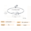 Trendy Cubic Zirconia Crystal Cat And Ball Charm Bracelets for Women Fashion Korean Jewelry Gift Pulseras Mujer Moda 2020