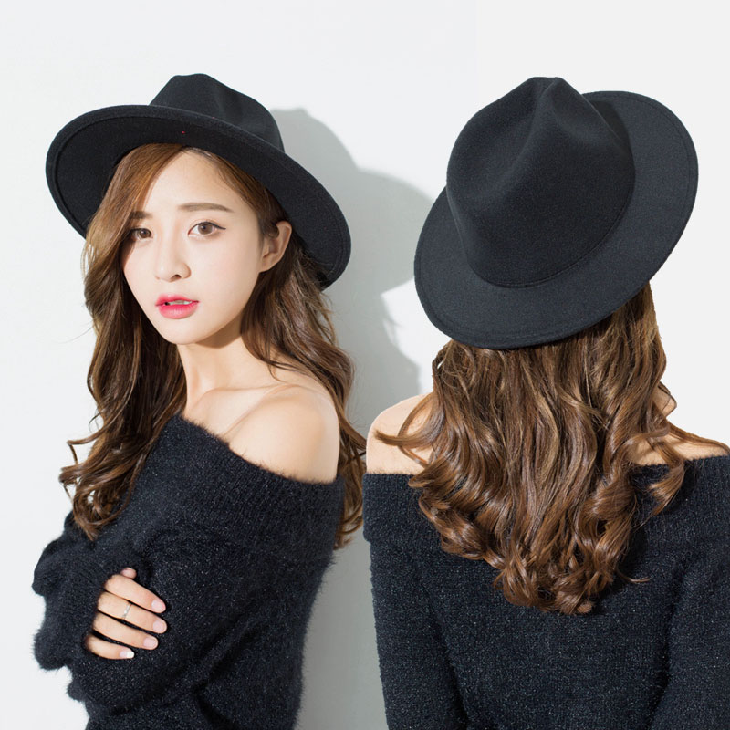 Fedora Hat Women Hat Winter Luxury Man Hats for Women Fashion Formal Wedding Decorate Camel Panama Cap Fedoras Gorras Para Mujer