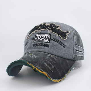 Unstructured Customized Embroidery Logo 6 Panel Suede Baseball Cap