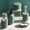 Bathroom Set Ceramic Lotion Bottle Mouth Cup Soap Box Storage Tank Nordic Simple Creative Household Goods Bathroom Accessories