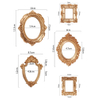 Mini Photo Frame Shooting Props Retro European Embossed Photography Background Nail Art Earrings DIY Jewelry Photo Frame Decor