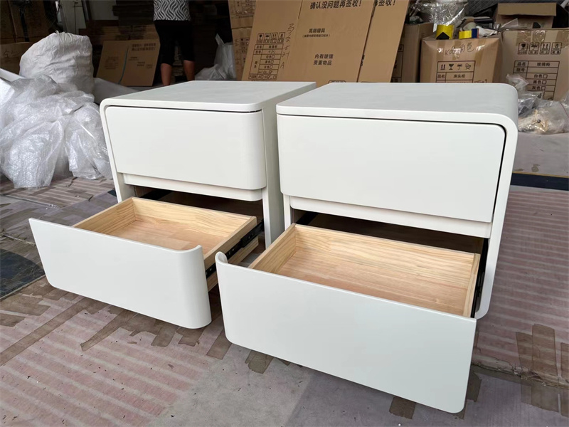 Nightstands Furniture Nordic Modern Table Solid Wood Simple Bedside Bedroom Multifunctional Free Installation Storage Cabinet