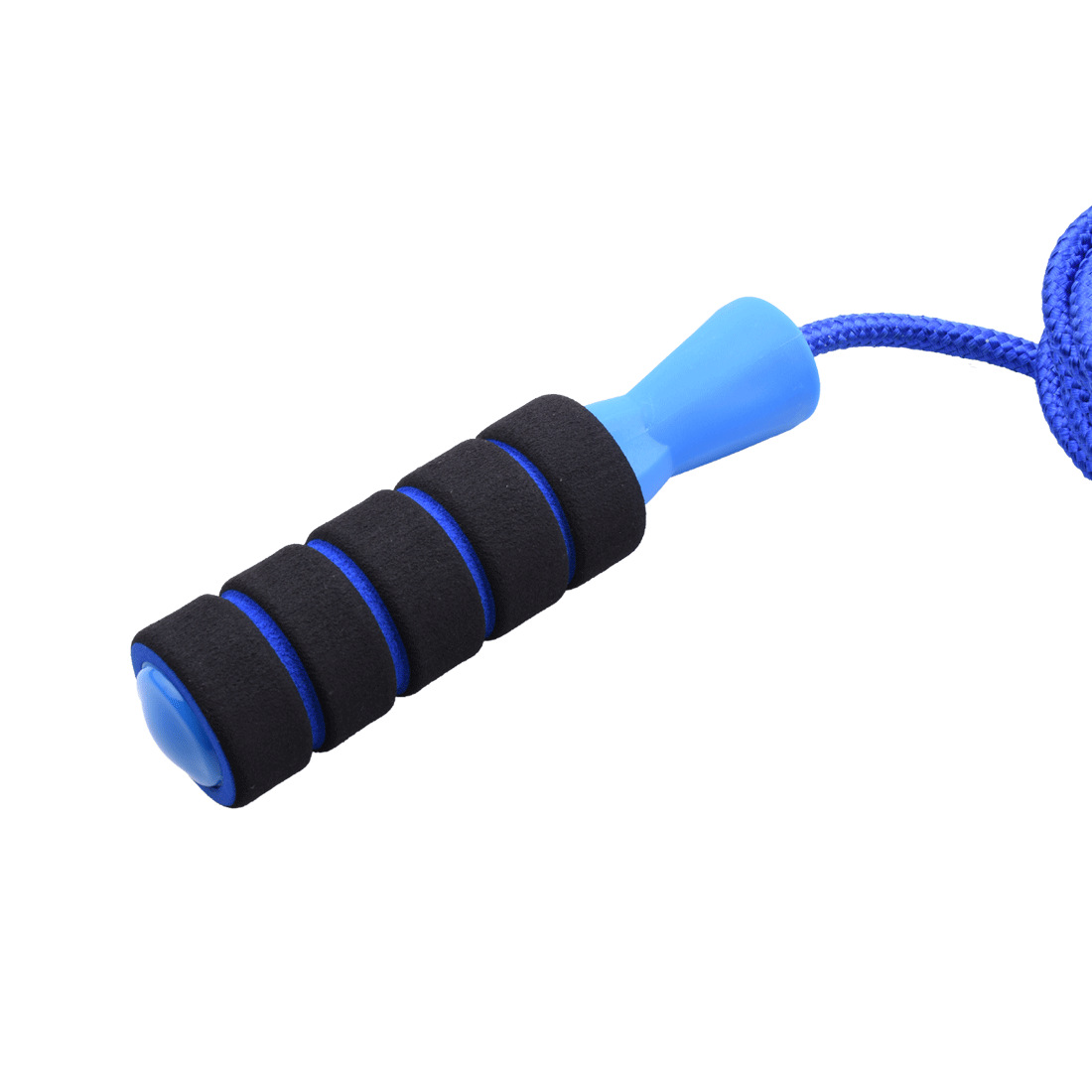 Blue jump rope fitness fat burning weight loss rope sports plastic handle skipping rope
