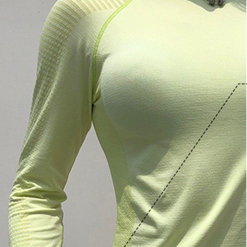  Women Long Sleeve Yoga Tops Fitness Running T Shirts Gym Wear Sports Wear Female Yoga Shirt Pure Color Sports Clothes