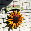 Artistic Sun And Moon Metal Wall Art for Indoors Or Outdoors with Rustic Finish