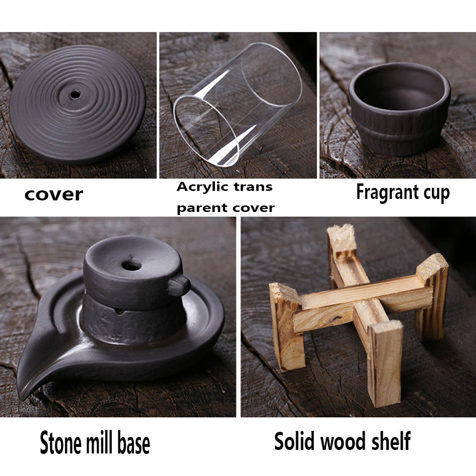 Handmade Ceramic Incense Burner Smoke Waterfall Backflow Incense Burner Living Room Decor Incense Holder Feng Shui Decoration