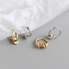 LISM 2020 New Fashion Stud Earrings 925 Sterling Silver for Women Small Round Geometric Earrings Ear Cuff Charm Jewelry Gift