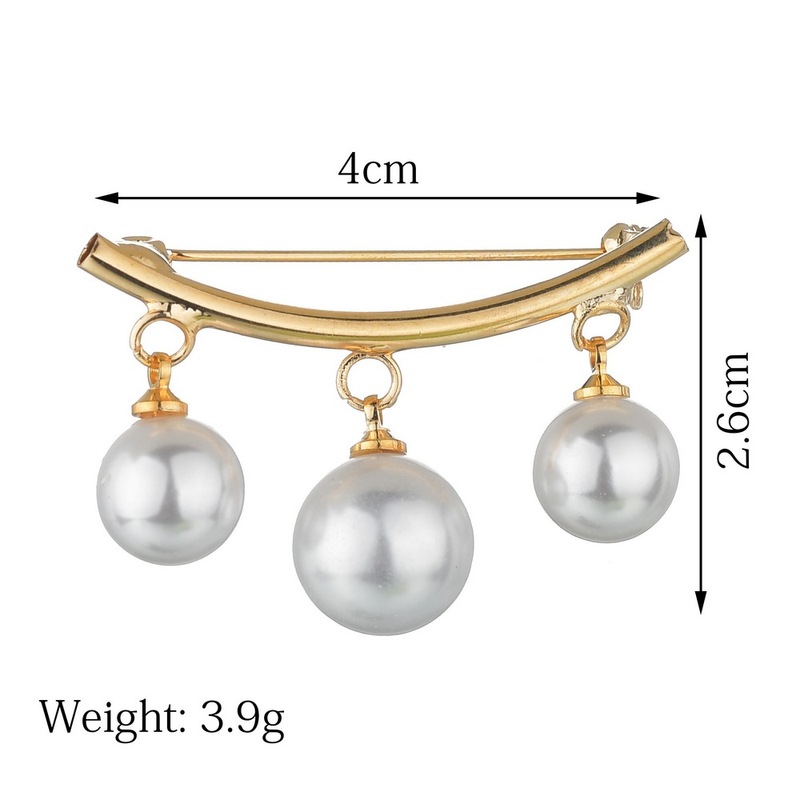 Pearl Brooches Women Clothes Coat Decoration Sweater Cardigan Clip Brooch Jewelry for Women Girl Party Decoration