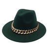 Men Fedora Unisex Solid Color Fedora Hat Women&#39;s 21-color Wide Brim Jazz Top Hat Autumn Winter British Retro Panama Hat