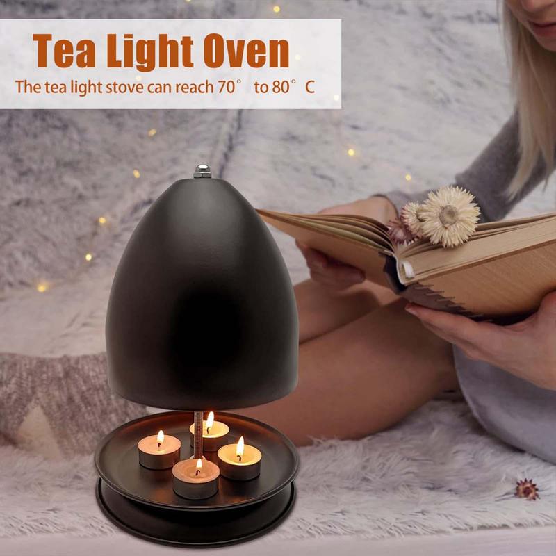  Large Capacity Tea Light Oven Multifunction Tealight Candle Heater Humidifier Tealight Candle Holder for Study Office LivingRoom