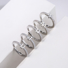 Fashion Initials Letter Ring Women Classic Simple Opening Finger Ring For Women Party Jewelry Gift Wholesale