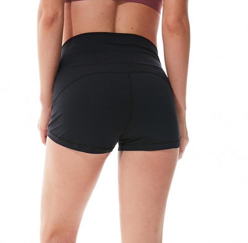 Yoga shorts higher female waist and buttock breathable expos