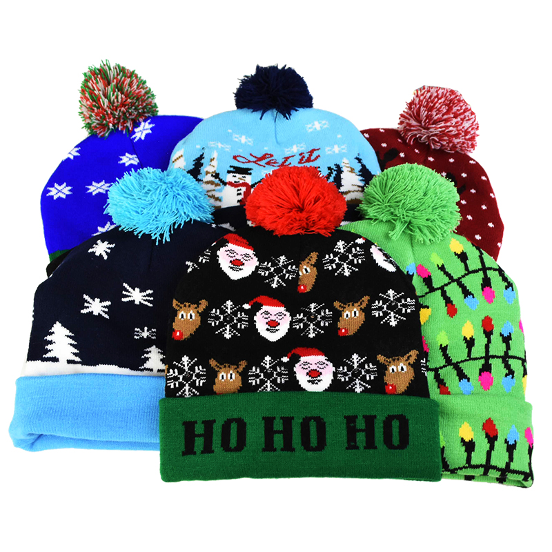 Santa Claus Hats For Kids Children Adult Xmas Gift Decoration