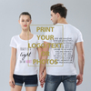 100% Polyester Design Your Own T-shirts Printing Brand Logo Pictures Custom T-shirt 