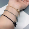 Stainless Steel Bracelet Charms Chain Link Infinity Bracelets & Bangles For Women Female Girls Cross Gifts Gold