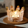 Crystal Crown Romantic Candle Holder Creative Desktop Jewelry Stand Decoration Ornaments Candlelight Dinner Props