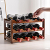 Wine Bottle Vintage Wooden Wine Rack Cabinet Holders Shelf Free Standing Holders Barware Storage Wine Racks Home Bar Gadgets