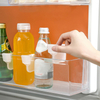 4pcs Refrigerator Storage Partition Board Retractable Plastic Divider Storage Splint Kitchen Bottle Can Shelf Organizer