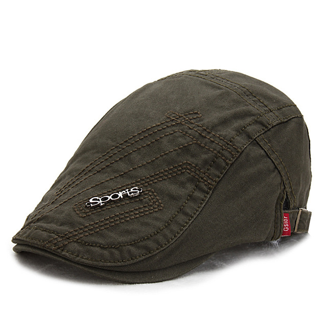 Fashion Letter Beret Hat Men Sun Hat Golf Driving Cabbie Hat Newsboy Flat Ivy Summer Cap Peaky Blinder Casquette Cap