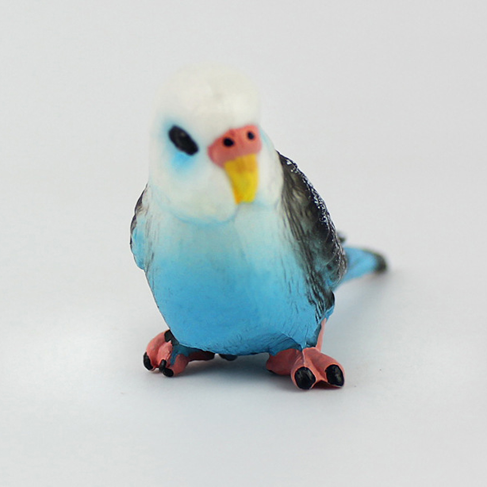Creative Simulation Parrot Parakeet Miniature Landscape Ornament Animal Model Lawn Figurine Artificial Bird Photography Props