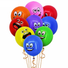 10Pcs/lot 12inch Cute Funny Big Eyes Smiley Face Latex Balloons