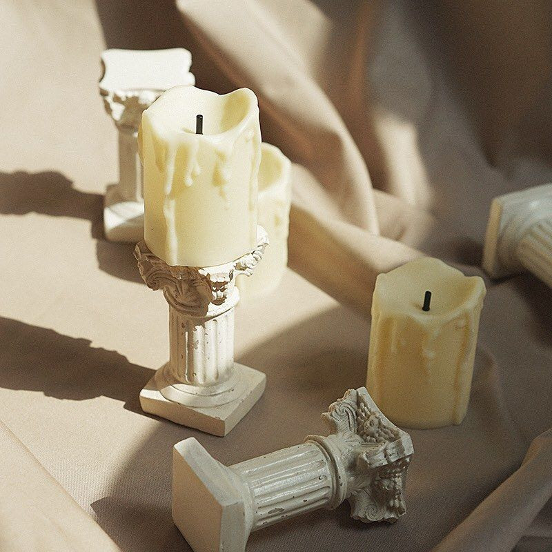 Artificial Europe Simulation Roman Column Candlestick Candle Holder