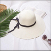 Wide Brim Bowknot Ribbon Straw Sun Hats for Women Girls Summer UV Protection Floppy Foldable Beach Hat Outdoor Travel Panama Cap