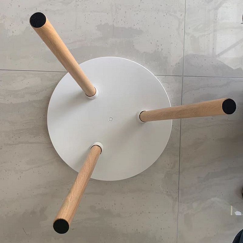 Nordic Small Round Table Modern Minimalist Living Room Balcony Bedroom Simple Assembled Small Coffee Table Dropshipping