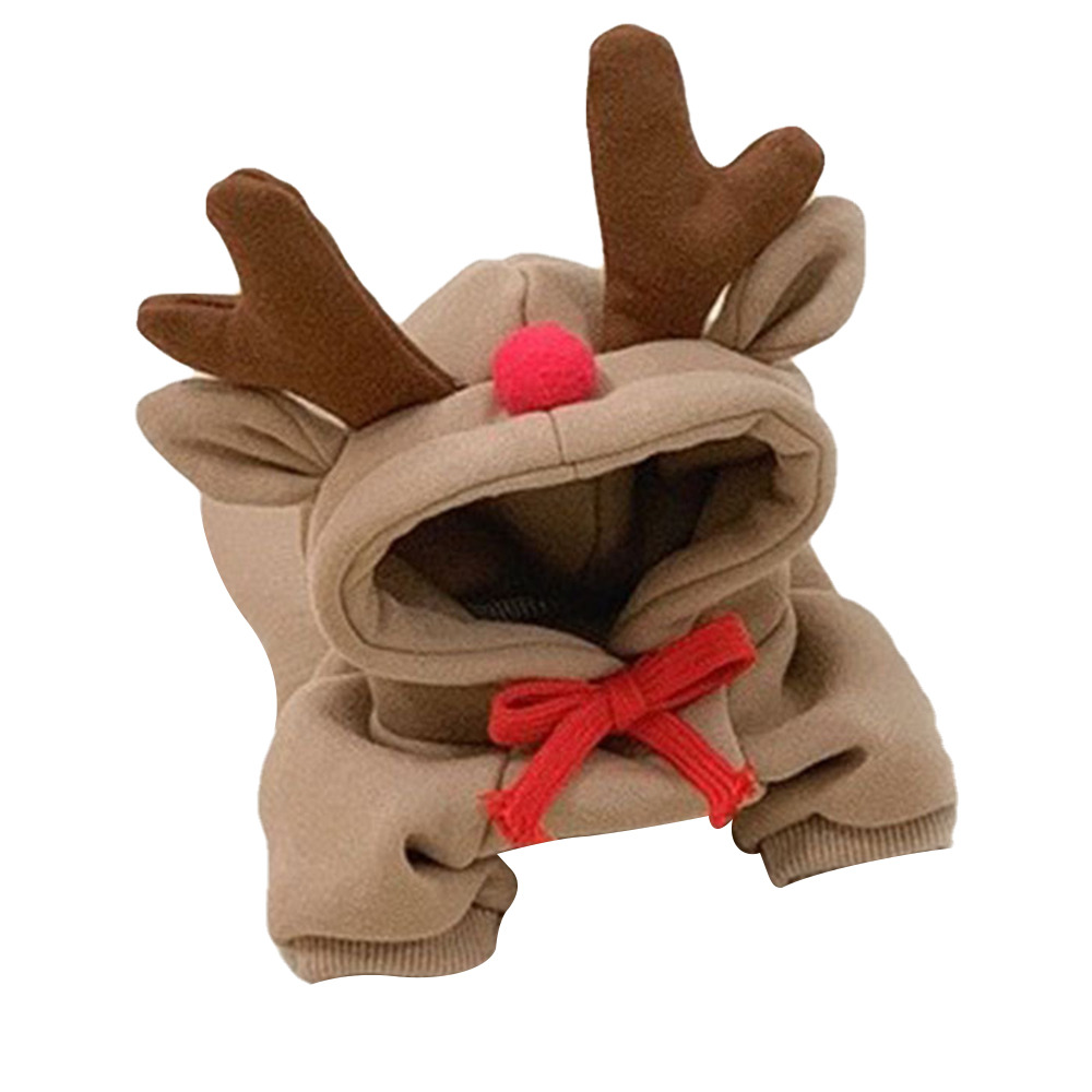 Dog Winter Warm Clothes Cute Plush Coat Hoodies Pet Costume Jacket For Puppy Cat French Bulldog Chihuahua Small Dog Clothing
