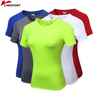 Fitness Women&#39;s Shirts Quick Drying T Shirt Elastic Yoga Sport Tights Gym Running Tops Short Sleeve Tees Blouses Jersey Camisole