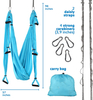 Aerial Yoga Swing with Extension Straps Antigravity Yoga Hammock Aerial Trapeze Sling Inversion Tool for Home Gym Fitness