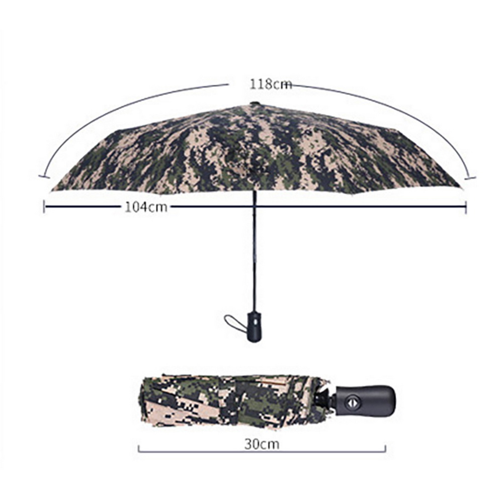 2022 Camouflage Pattern Automatic 10 Bones Umbrella Parasol Sunny&Rainy Umbrella For Men Windproof