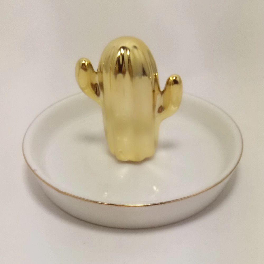 Porcelain Marble Oval Tray with Gold Rim for Cake/Accessories /Trinket Ceramic Dessert Plate / Dinner Plate