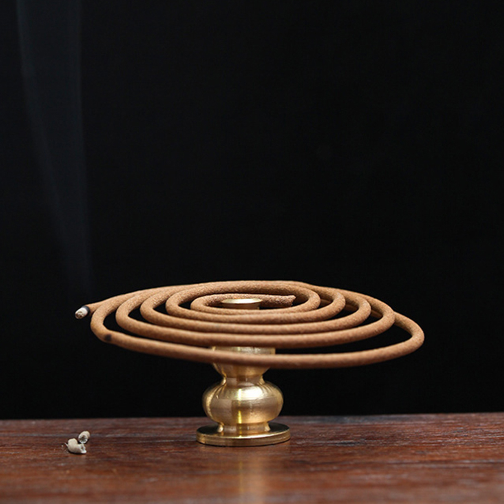 New Alloy Copper Incense Holder Can Be Fixed Incense Sticks And Coil Portable Incense Burner Censer High Incense Plug
