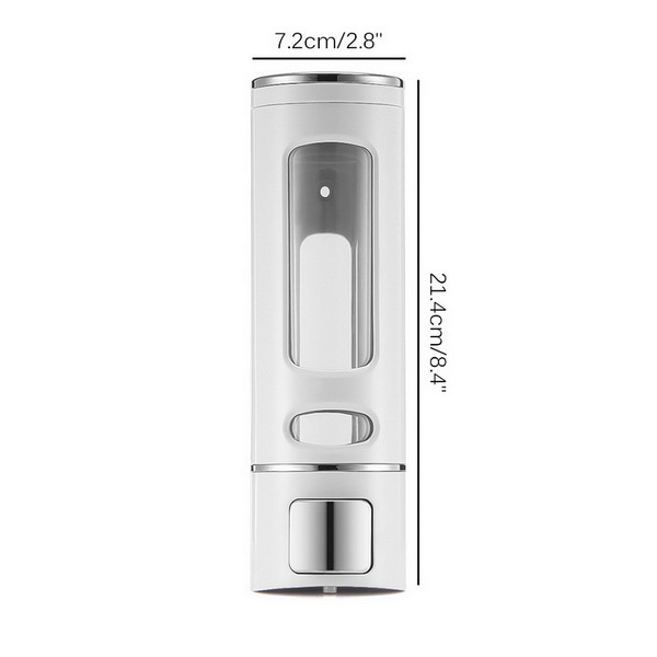 Bathroom Wall Mounted Plastic Hotel Hand Liquid Soap Dispenser