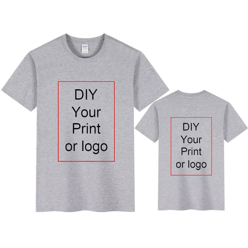 Cotton Custom Designer T Shirt Women DIY Logo Brand Tops Men Clothing