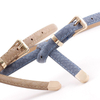 Fashion Thin Snake Belt For Women White Red Ladies Jeans Belts