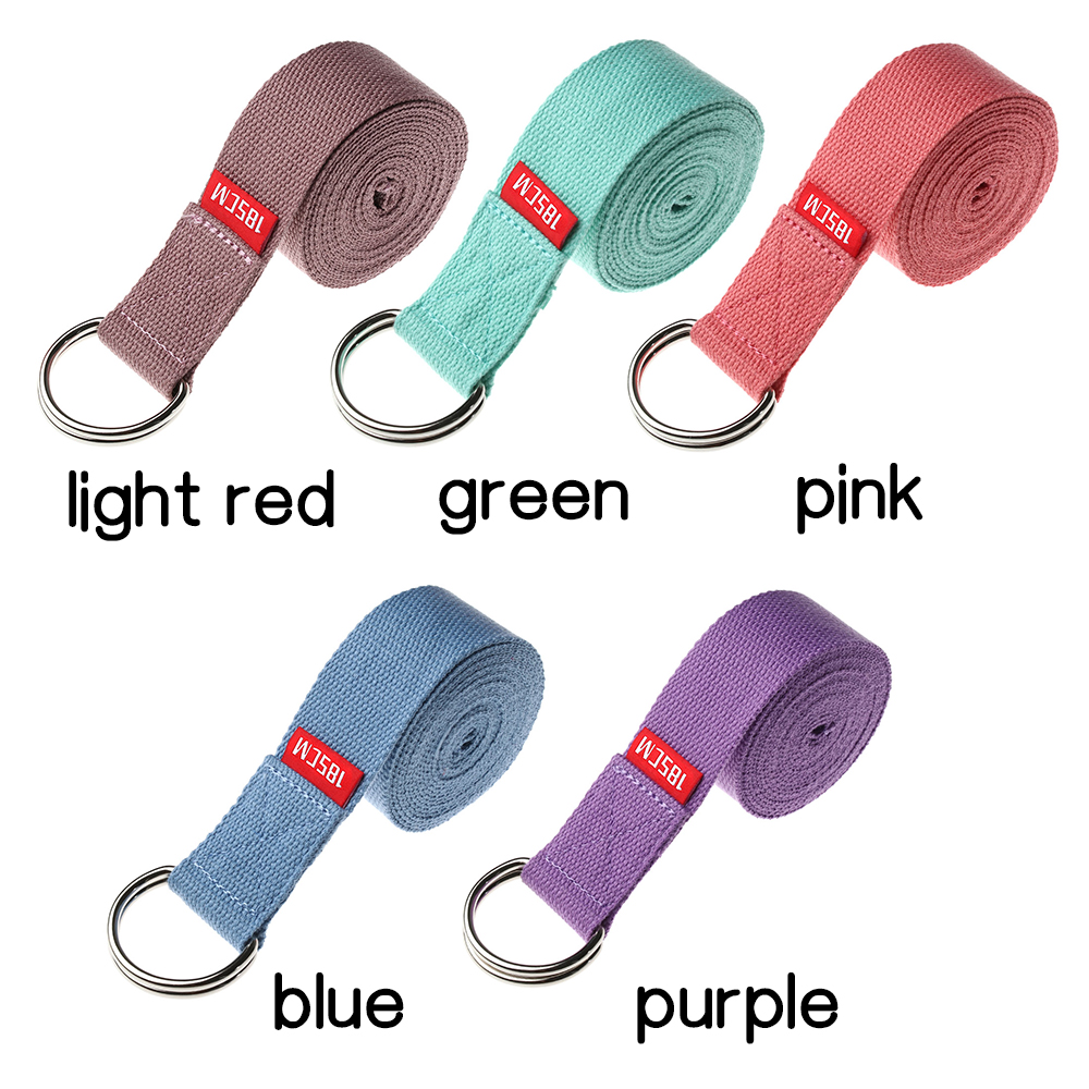 1PC 185/250cm Yoga Belt Slackline Stretch Band Strap Flex Bar Pull Up Assist Fitness Training Tools