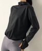 Winter Hot Sweats Loose Zipper Hooded Running Jacket Women Long Sleeve Sweatshirt Gym Drawstring Yoga Sport Coat Windbreaker
