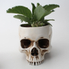 Resin Skeleton Desktop Flower Pot Planter Sculptures Home Garden Office Decor Container Skull Design Model Craft Decoration