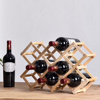 Folding Wooden Wine Rack High Endurance Red Wine Wines Rack Storage Wines Bottles Organizers Cabinet Storage Wooden Wine Shelves