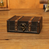  Wooden Vintage Lock Treasure Chest Jewelry Storage Box Case Organizer Large Capacity Retro Wood Bracelet Hair Clip Trinket Case