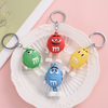 Cartoon Chocolate Bean Keychain Resin Doll Couple Key Chain Men&#39;s And Women&#39;s Jewelry Bag Pendant Children Lovely Keychain