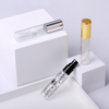 10ml Portable Leaf Decorative Pattern Glass Perfume Bottle With Atomizer Empty Cosmetic Mini Refillable Bottles