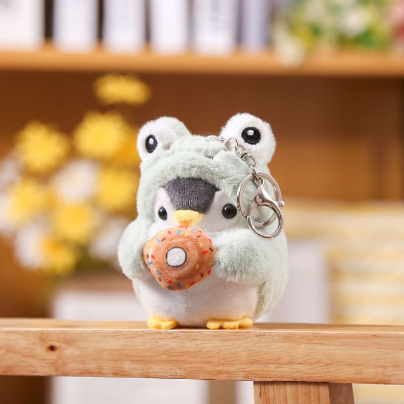 Cute Penguin Doll Keys Keychain Girls Cartoon Car Keyring Kawaii Women Bag Accessories Creative Cartoon Plush Doll Keychain 2022