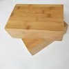 Bamboo yoga block solid wood and cork yoga block