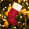 Christmas Stocking With 3D Stereoscopic Greedy Cat And Dog For Embroidery
